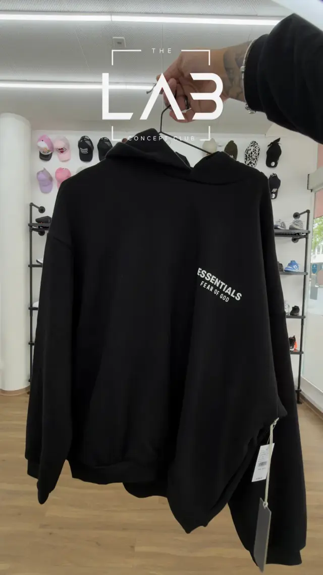 Hoodie Fear of God Essentials Fleece Hoodie Black